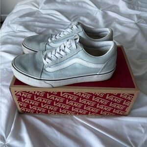 Vans Old Skool Canvas Sneakers in Baby Blue